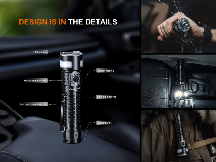 Fenix LD35R – 1800 Lumens 337 Meter Beam Distance with Triple Light Sources