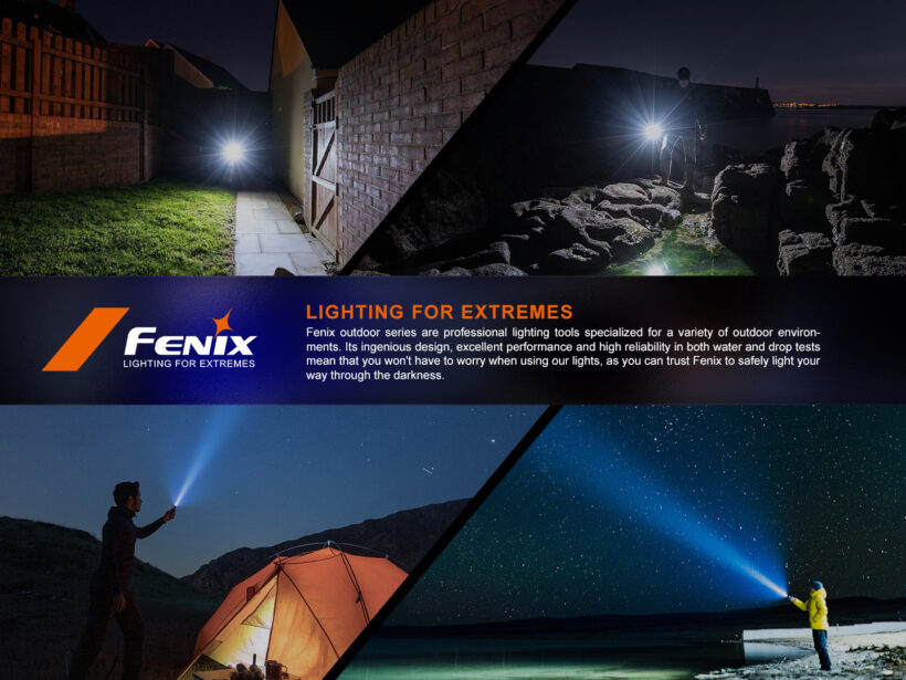 Fenix LD35R – 1800 Lumens 337 Meter Beam Distance with Triple Light Sources