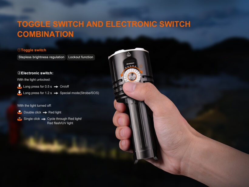 Fenix LR35R PRO – 10,000 Lumens 500 Meter Beam Distance Rechargeable Flashlight