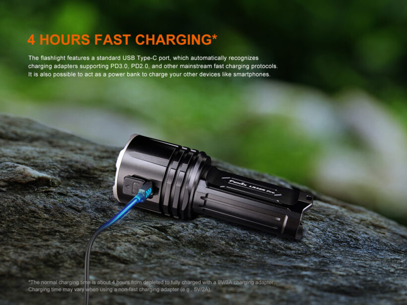 Fenix LR35R PRO – 10,000 Lumens 500 Meter Beam Distance Rechargeable Flashlight