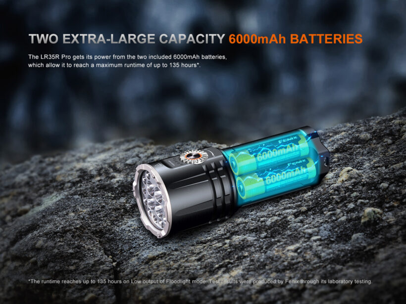 Fenix LR35R PRO – 10,000 Lumens 500 Meter Beam Distance Rechargeable Flashlight