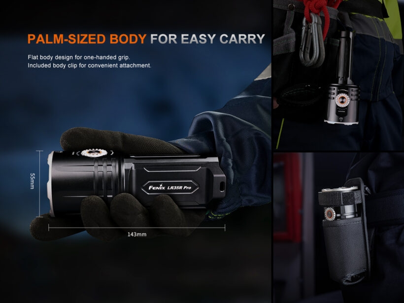 Fenix LR35R PRO – 10,000 Lumens 500 Meter Beam Distance Rechargeable Flashlight