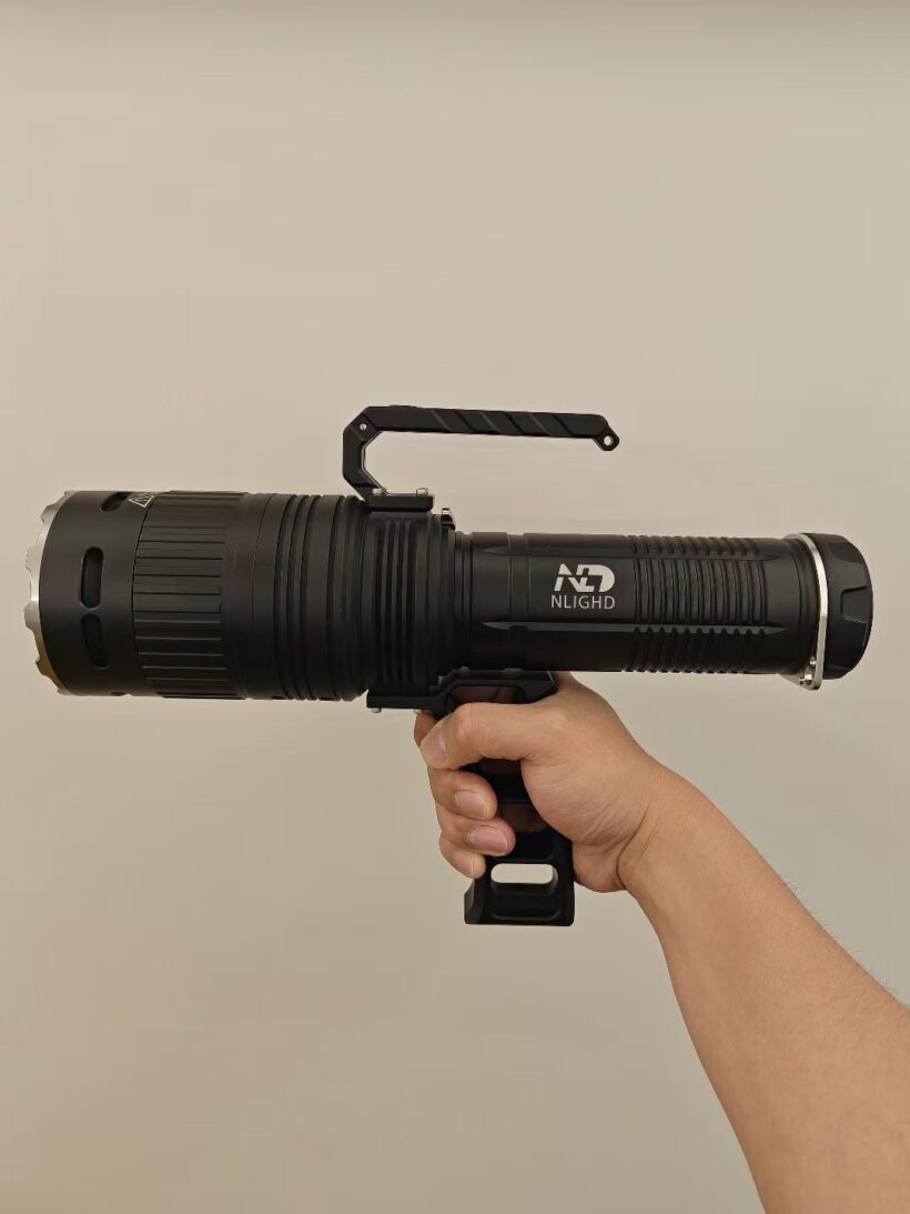 NlighD X1 LEP Flashlight – 7000 Lumens 5786 Meter Beam Distance Search and Rescue Light