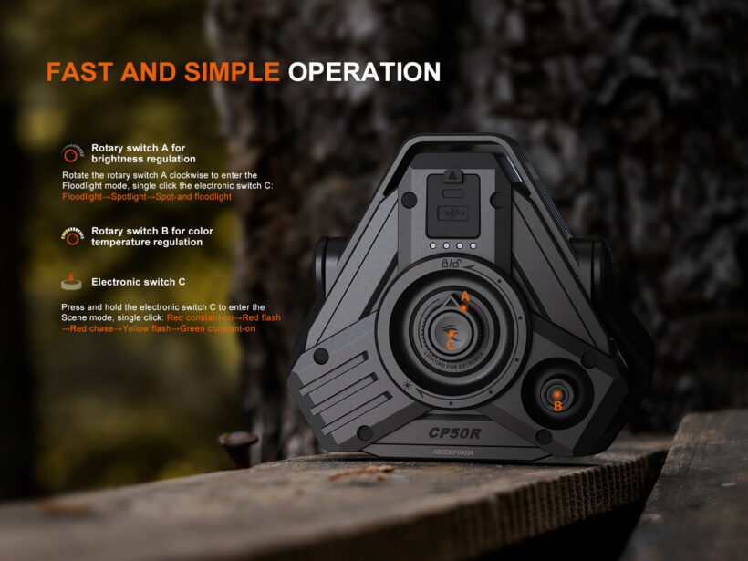 Fenix CP50R 5500 Lumens 450 Meter Beam Distance Camp Light