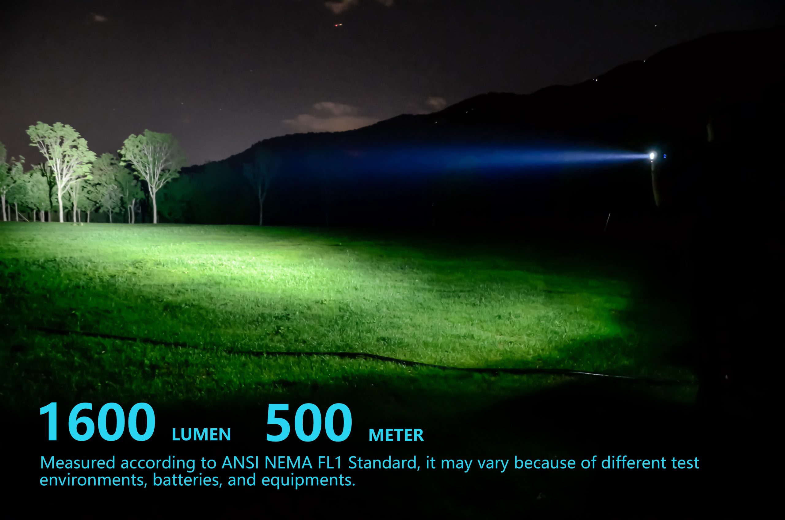 LOOP GEAR SK01 LED 1600 Lumens 500 Meter Beam Distance (Grey)
