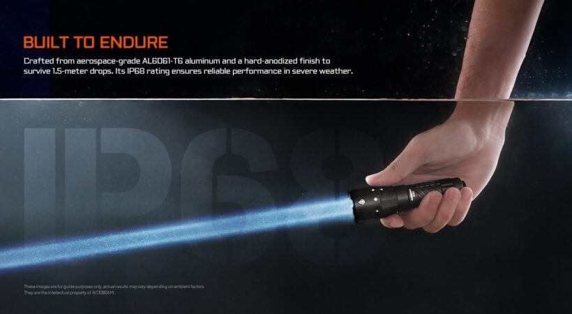 AceBeam W20 – LEP Tactical Flashlight | 600 Lumens | 1100m Beam | USB-C Rechargeable AceBeam W20 – LEP Tactical Flashlight | 600 Lumens | 1100m Beam | USB-C Rechargeable