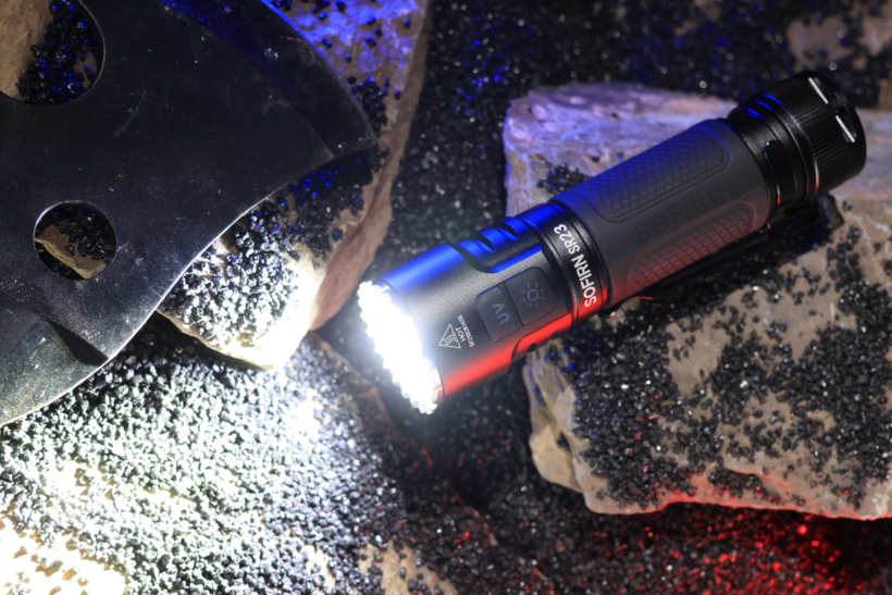 Sofirn SR23 3300 Lumens 200 Meter Beam Distance with UV