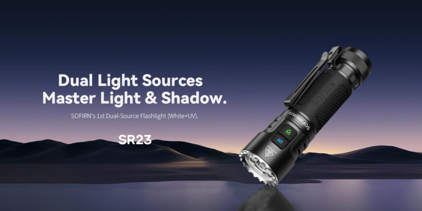 Sofirn SR23 3300 Lumens 200 Meter Beam Distance with UV