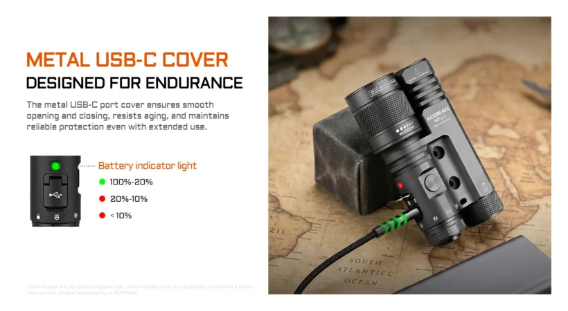 AceBeam Terminator M1 2.0 – Zoomable LEP + 3900 Lumen LED | 1620m Throw | Red Light | IP68 AceBeam Terminator M1 2.0 – Zoomable LEP + 3900 Lumen LED | 1620m Throw | Red Light | IP68