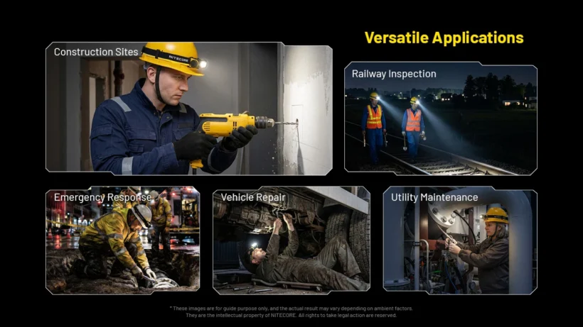Nitecore NWH20 – 600 Lumen E-Focus Work Headlamp | Spot to Flood | Hard Hat Clips Nitecore NWH20 – 600 Lumen E-Focus Work Headlamp | Spot to Flood | Hard Hat Clips
